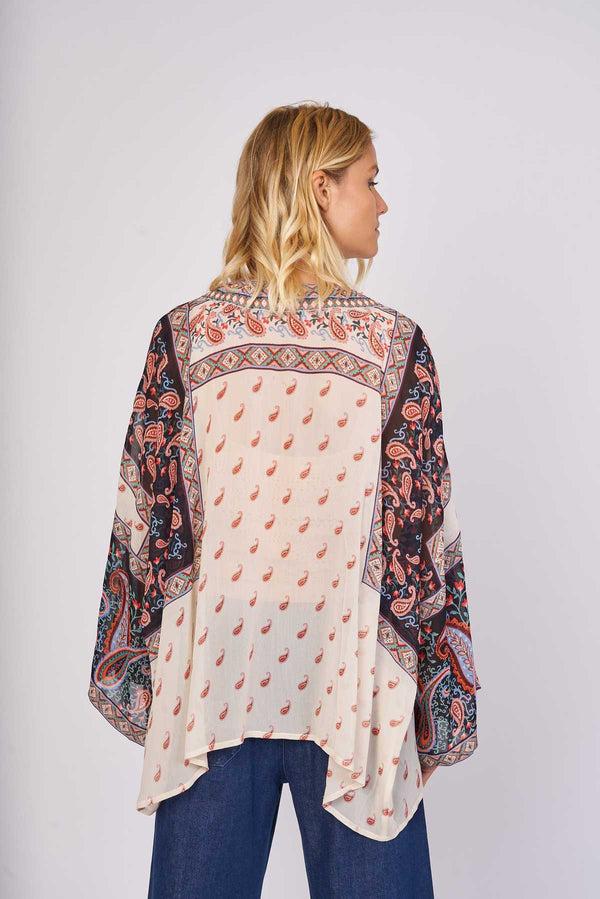 Rene Derhy Kimono Fluide Imprimé ELISSANDRE