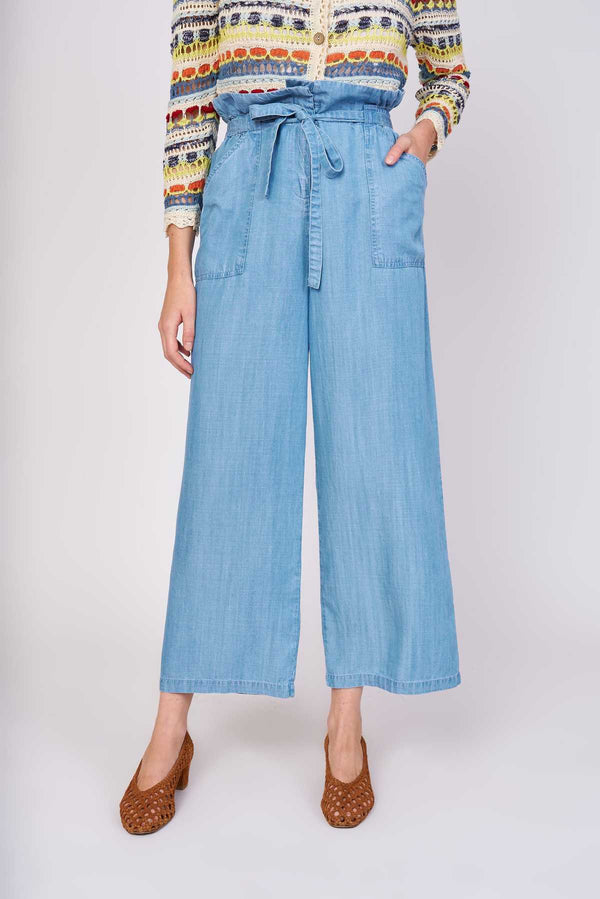 rene derhy Pantalon ample en denim léger JULIA