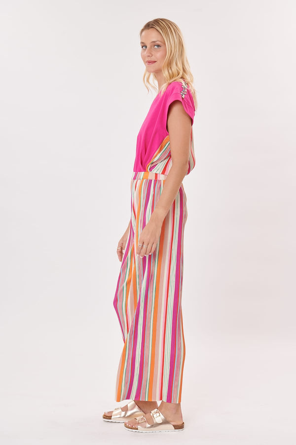 Rene Derhy Pantalon Ample Plissé Imprimé PANJABI