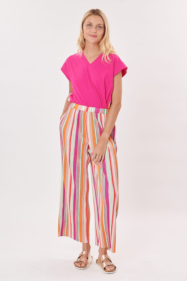 rene derhy Pantalon ample plissé imprimé PANJABI