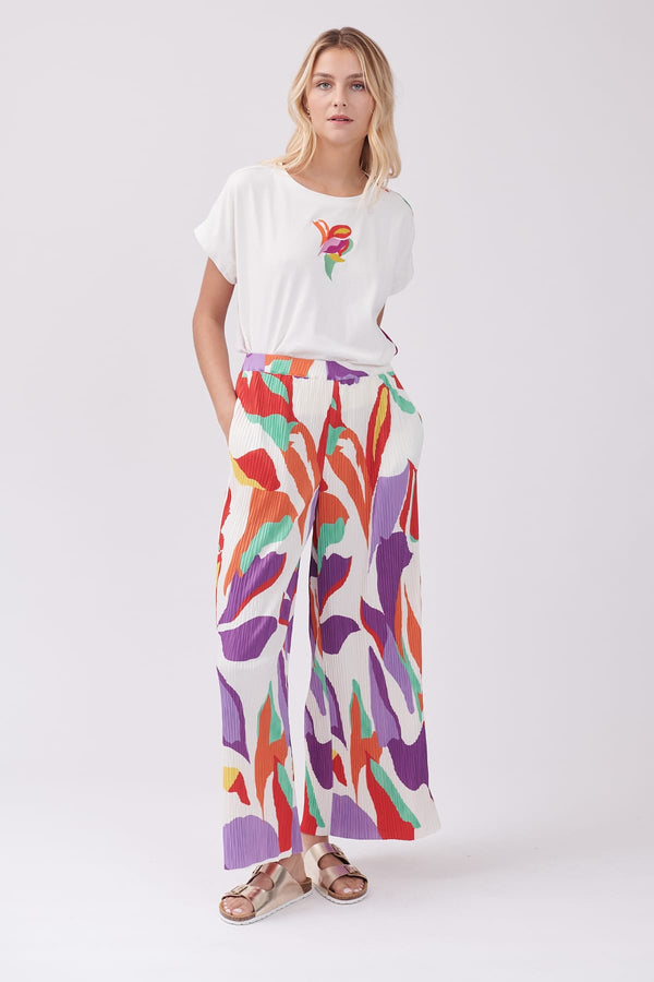 Rene Derhy Pantalon Ample Plissé Imprimé PERRINE