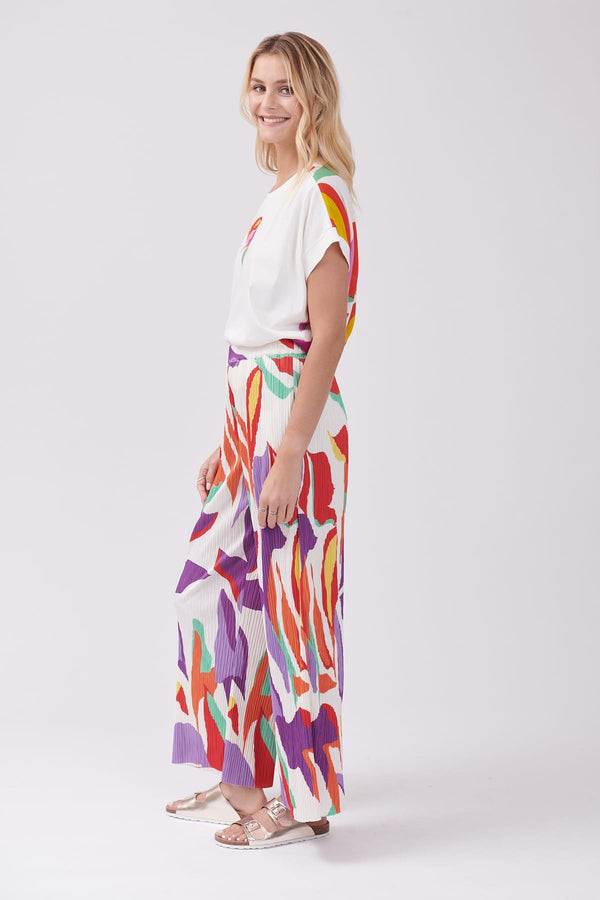 Rene Derhy Pantalon Ample Plissé Imprimé PERRINE