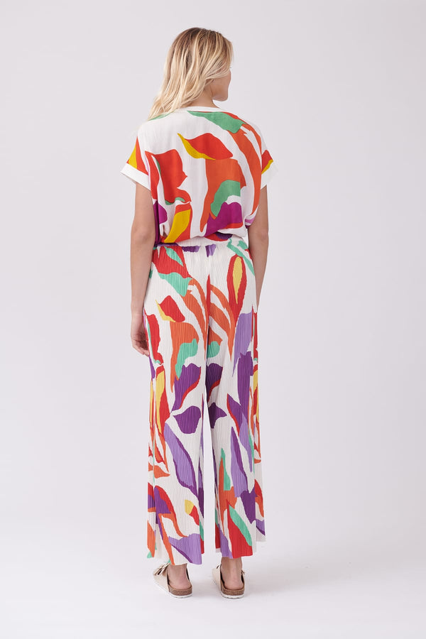 Rene Derhy Pantalon Ample Plissé Imprimé PERRINE