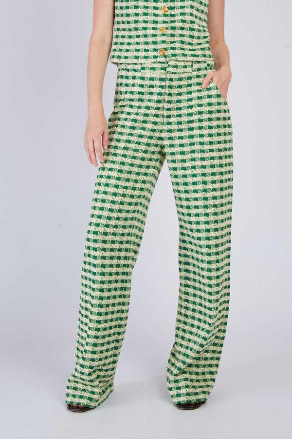 Rene Derhy Pantalon Droit à Carreaux DAHLIA