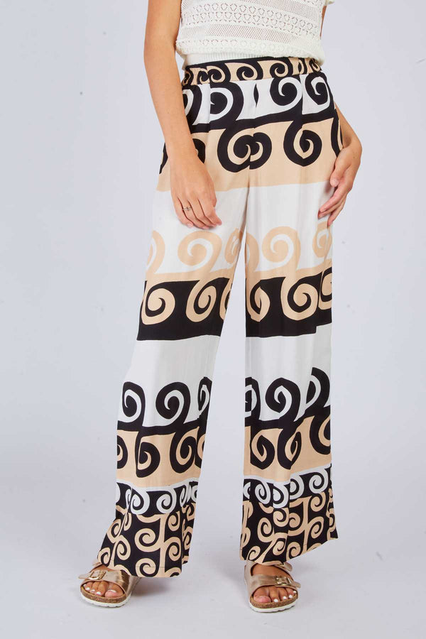 Rene Derhy Pantalon Droit Imprimé DARCY