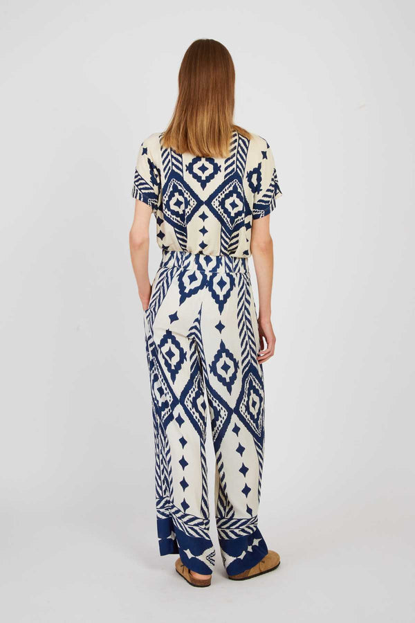 Rene Derhy Pantalon évasé à Motif DANSEUSE