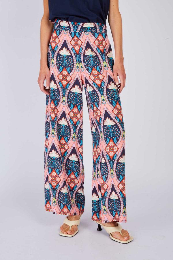 Rene Derhy Pantalon évasé Imprimé DALILA