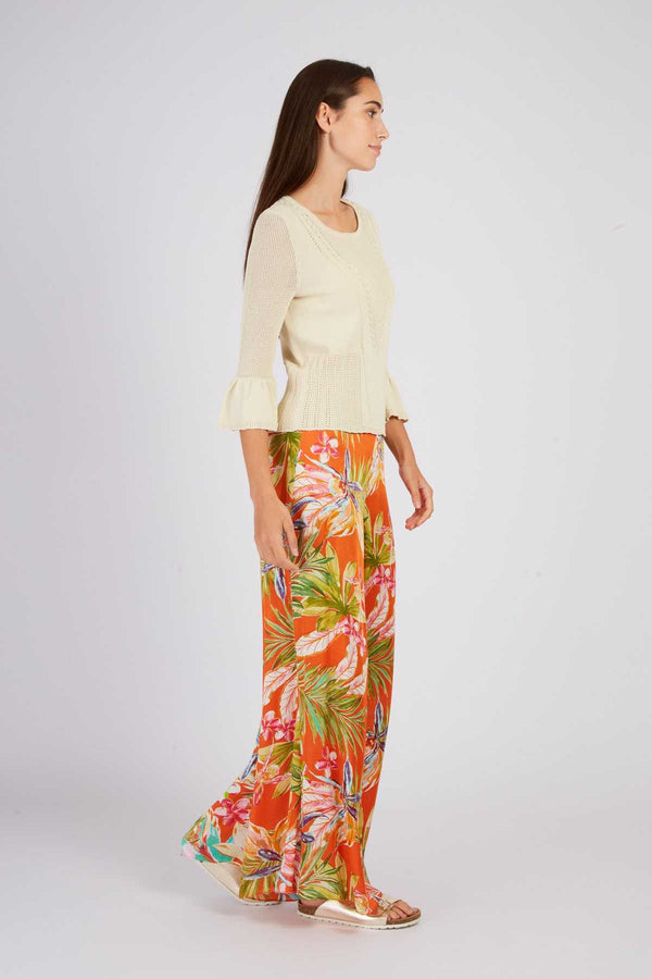 Rene Derhy Pantalon évasé Imprimé DANCING