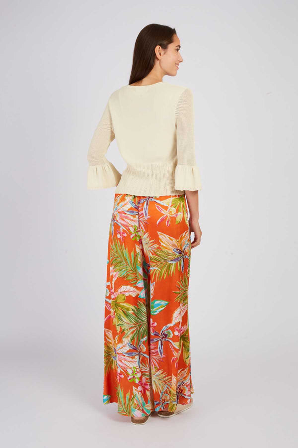 Rene Derhy Pantalon évasé Imprimé DANCING