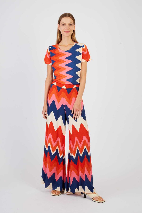 Rene Derhy Pantalon évasé Imprimé DANI