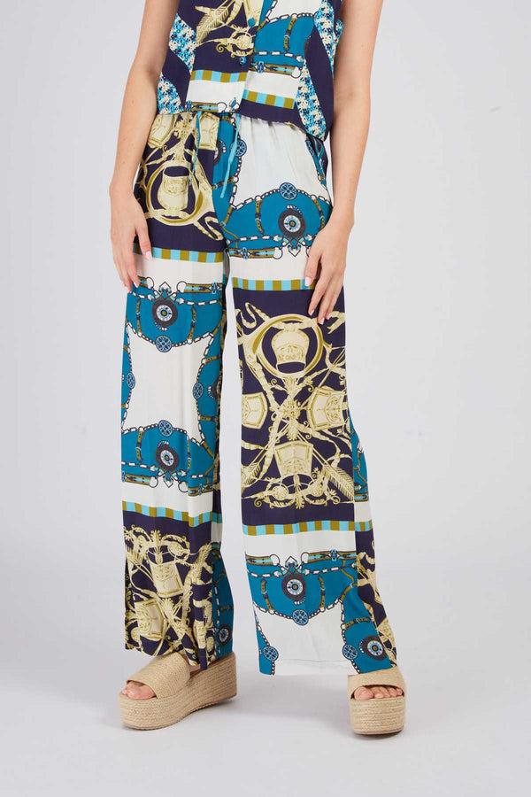 Rene Derhy Pantalon évasé Imprimé DANITZA