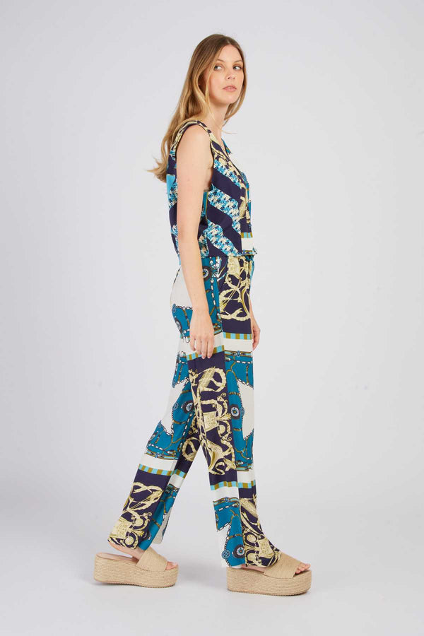 Rene Derhy Pantalon évasé Imprimé DANITZA