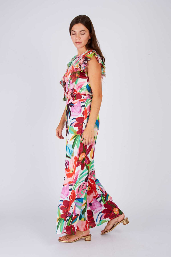 Rene Derhy Pantalon évasé Imprimé DELFINA