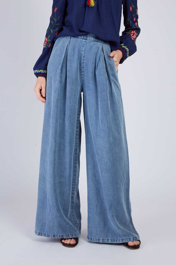 Rene Derhy Pantalon Fluide Denim DAME