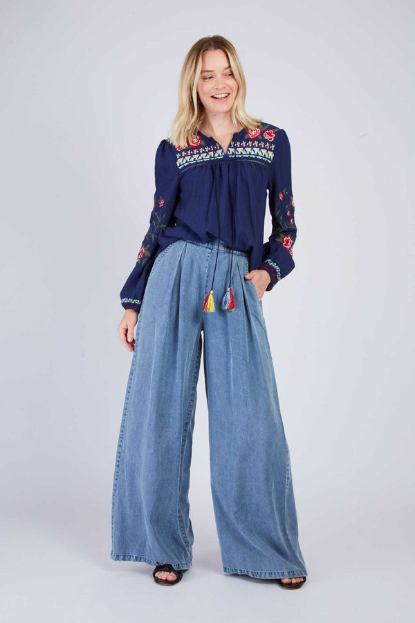 rene derhy Pantalon fluide denim DAME
