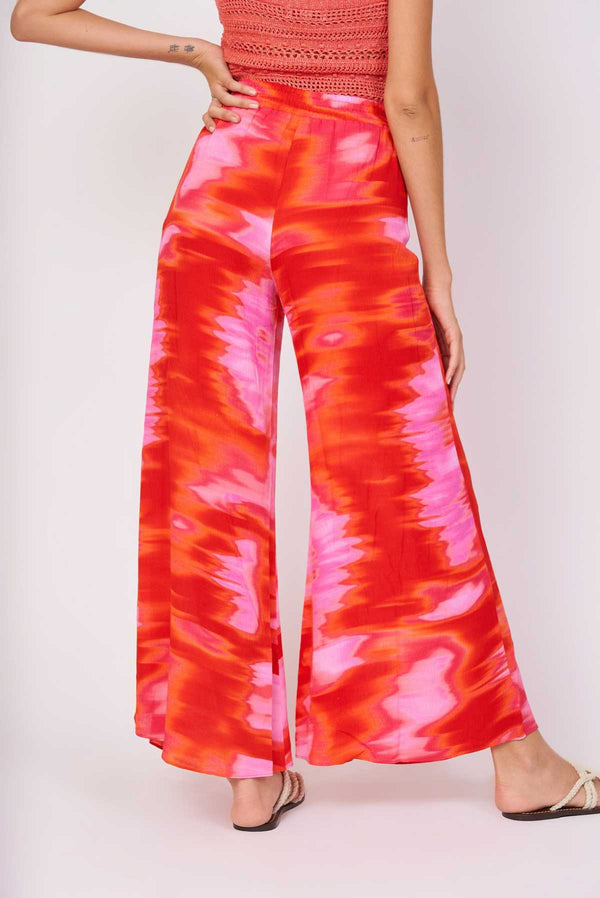 Rene Derhy Pantalon Fluide Imprimé Viscose JET-LAG