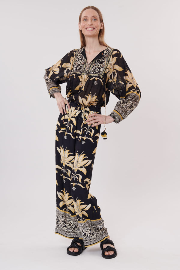 Rene Derhy Pantalon Large Et Ample Imprimé PALISSY