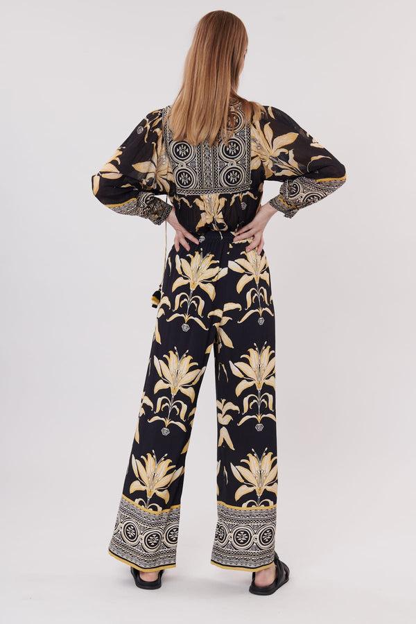 Rene Derhy Pantalon Large Et Ample Imprimé PALISSY