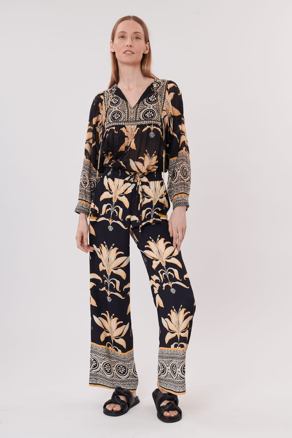 rene derhy Pantalon large et ample imprimé PALISSY