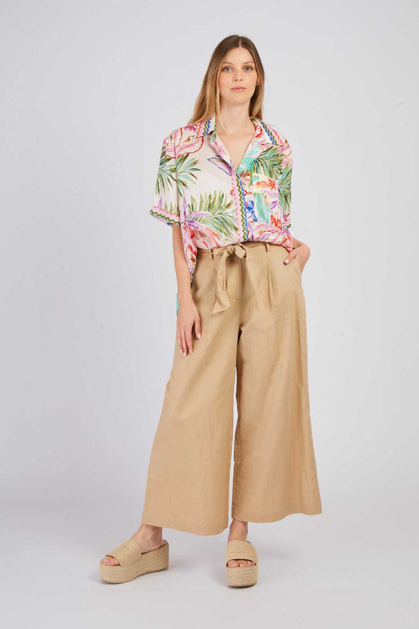 rene derhy Pantalon uni évasé DAFINA