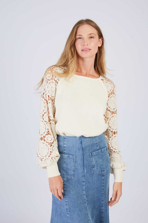 Rene Derhy Pull Uni En Crochet ELMIRA