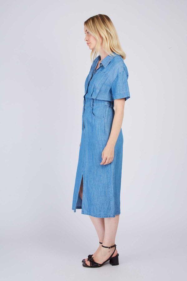 Rene Derhy Robe Chemise En Jean CARIGNAN