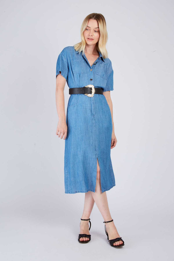 rene derhy Robe chemise en jean CARIGNAN