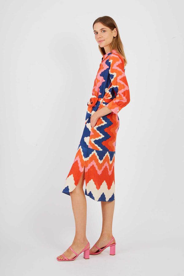 Rene Derhy Robe Chemise Imprimée PRISCILLA