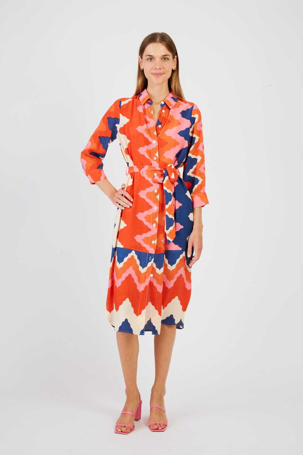 rene derhy Robe chemise imprimée PRISCILLA