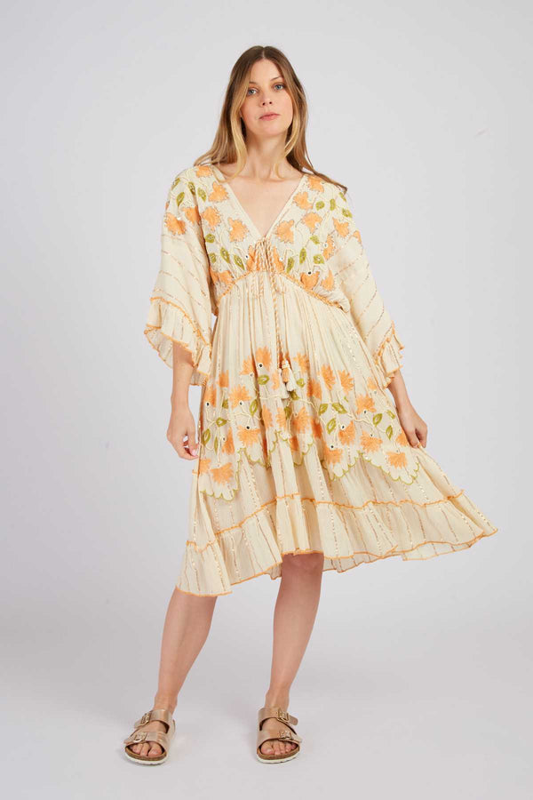 Rene Derhy Robe Courte Brodée CAITLINE