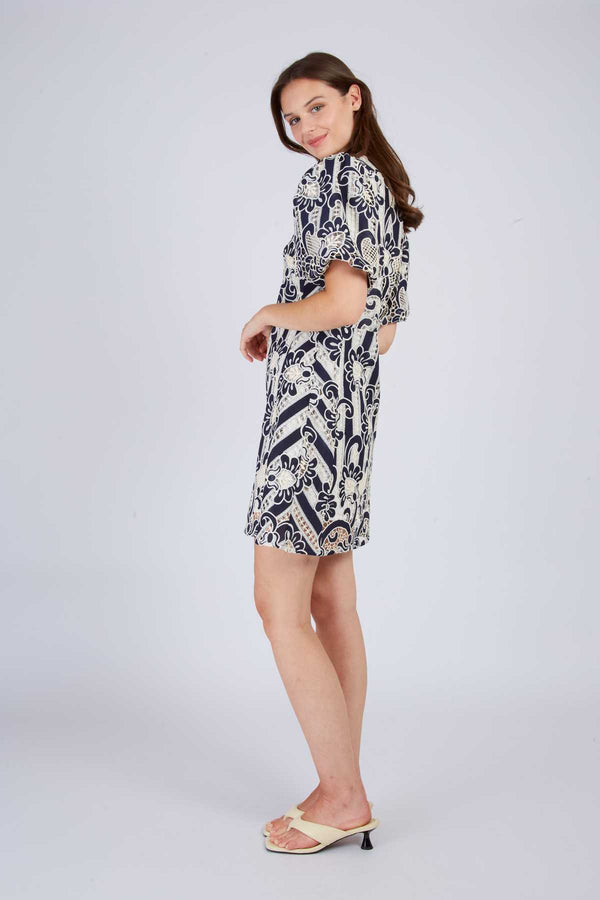 Rene Derhy Robe Courte En Dentelle CAROLINE