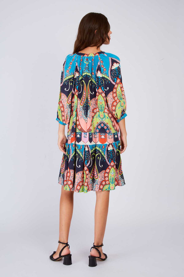 Rene Derhy Robe Courte Imprimée PACIFIQUE