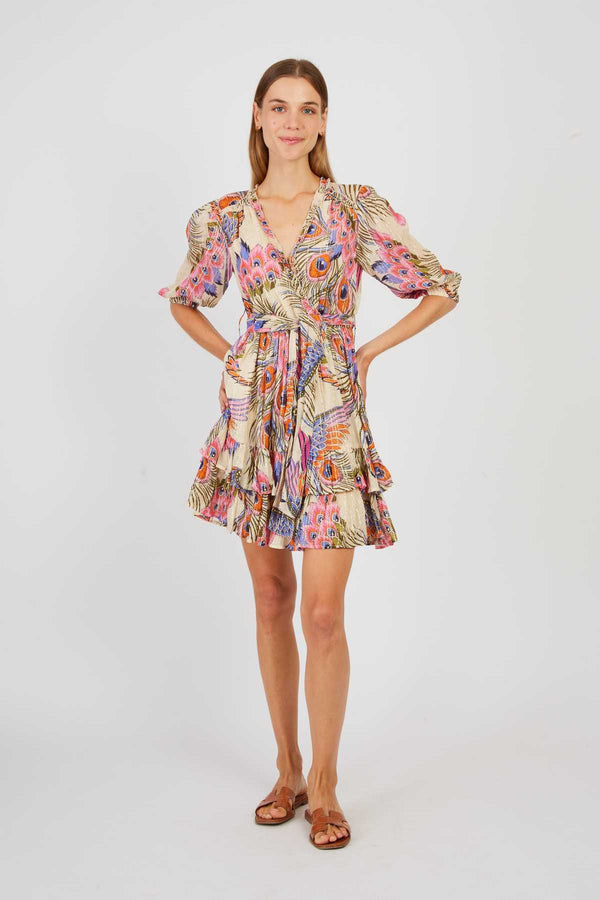 rene derhy Robe courte imprimée PAOLA