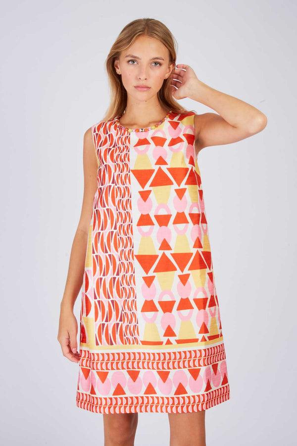 Rene Derhy Robe Courte Imprimée PINEDE