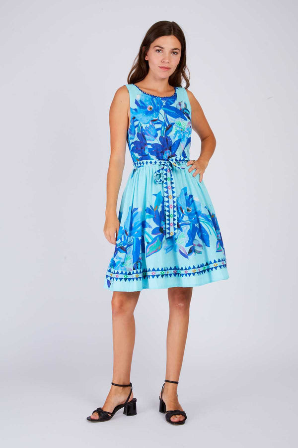 rene derhy Robe courte imprimée POPPY