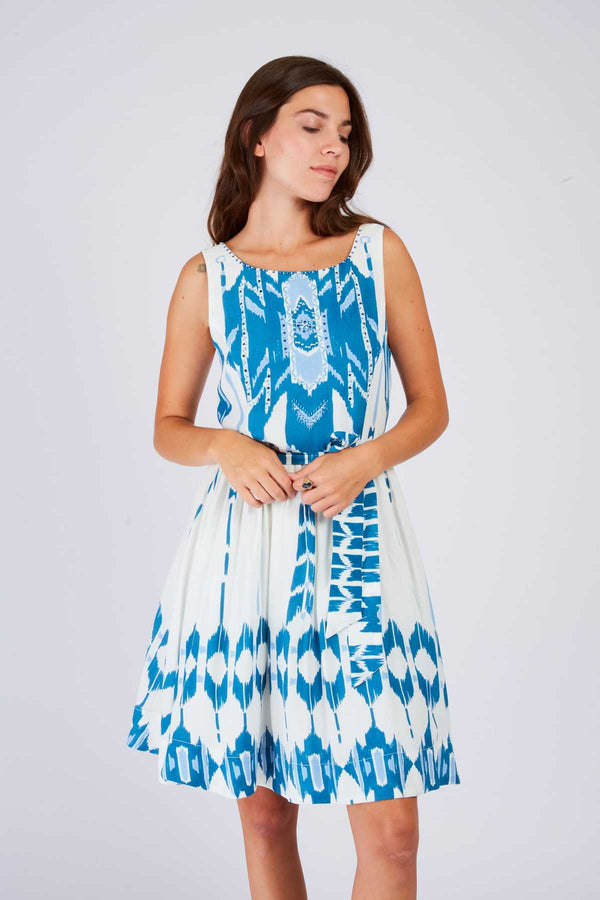 Rene Derhy Robe Courte Imprimée PYRENEES