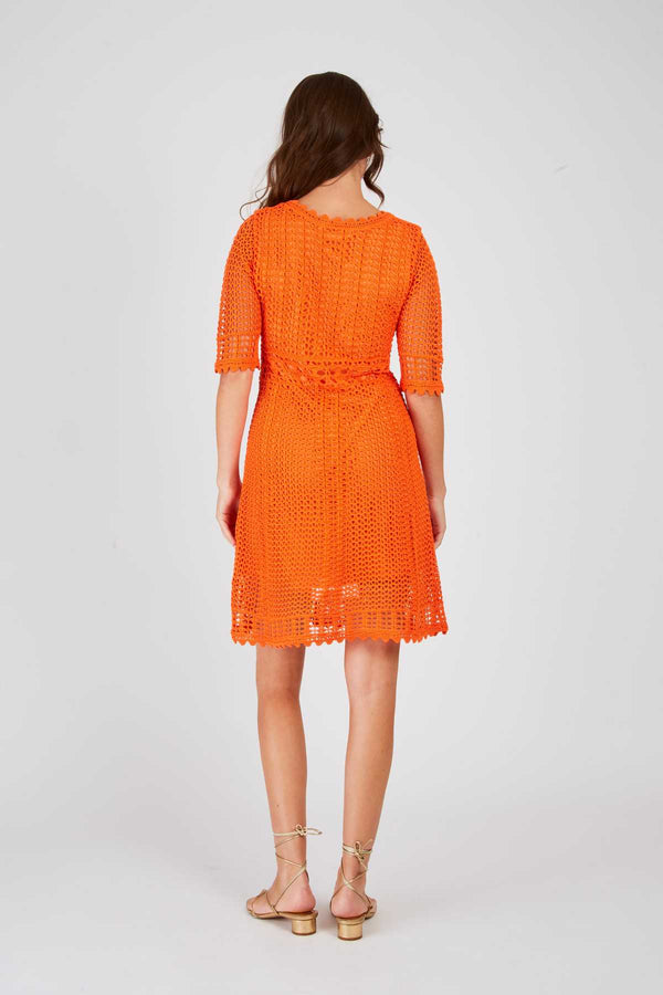 Rene Derhy Robe Courte Unie En Maille XARA