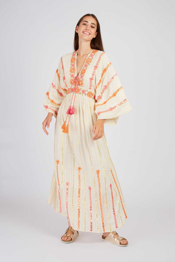 Rene Derhy Robe Longue Brodée CAHORS