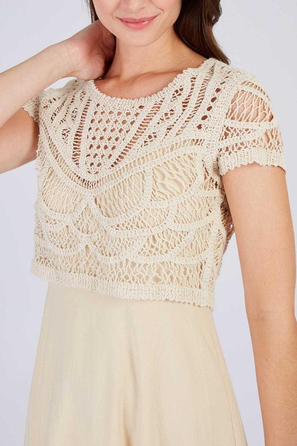Rene Derhy Robe Longue Crochet CIRCE
