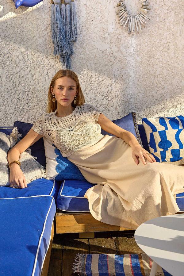 rene derhy Robe longue crochet CIRCE