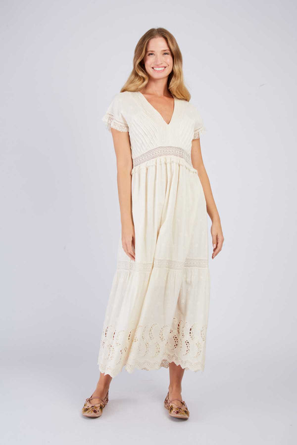 Rene Derhy Robe Longue En Dentelle CHRISTA