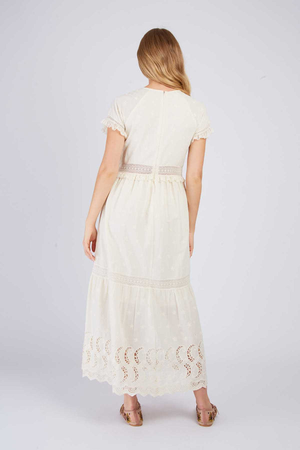 Rene Derhy Robe Longue En Dentelle CHRISTA