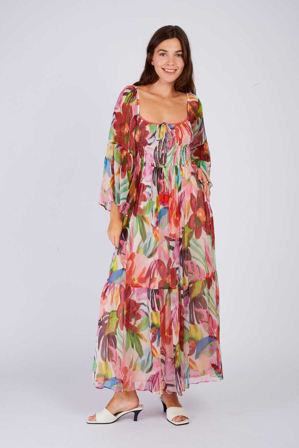 Rene Derhy Robe Longue Imprimé Fleurie PULCHERIE