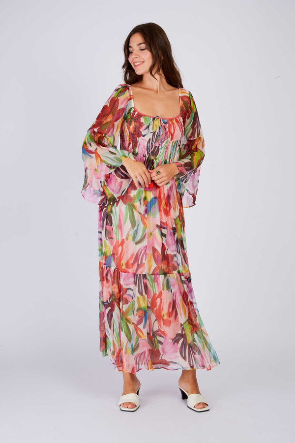 Rene Derhy Robe Longue Imprimé Fleurie PULCHERIE