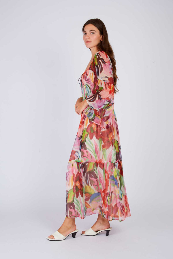 Rene Derhy Robe Longue Imprimé Fleurie PULCHERIE