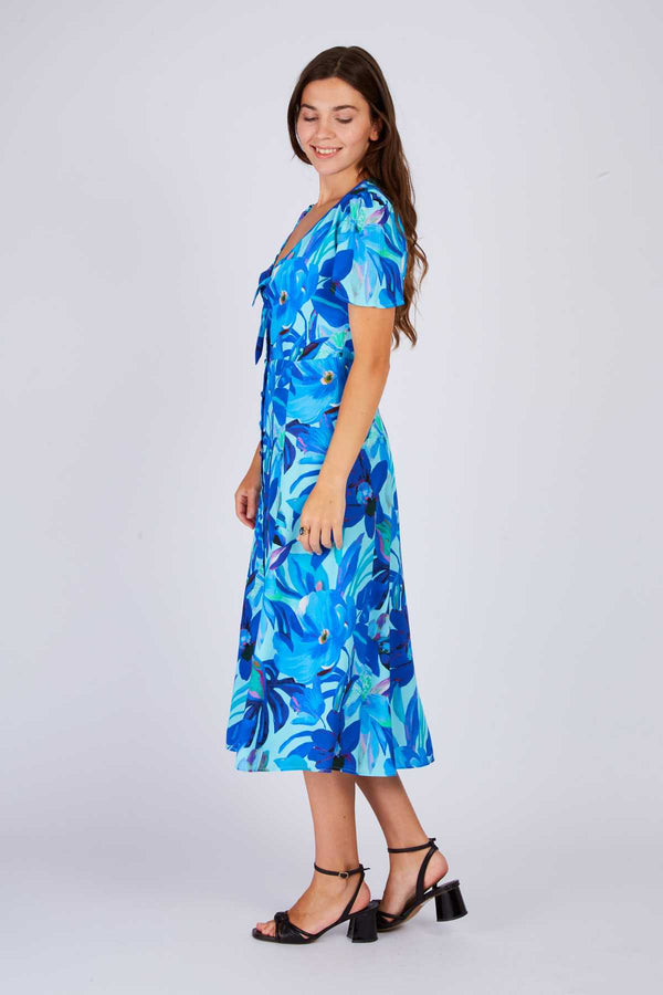 Rene Derhy Robe Longue Imprimée Floral PRUNE