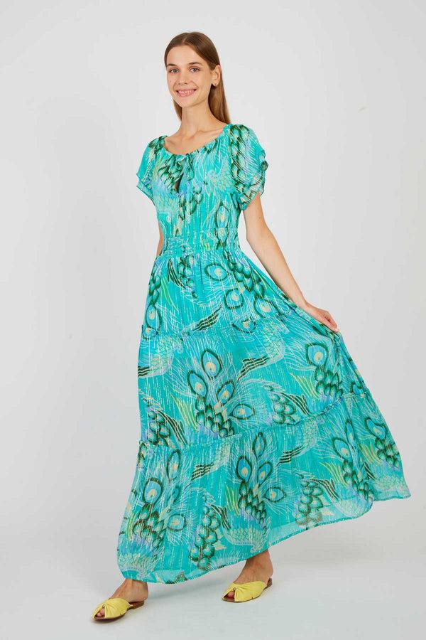 rene derhy Robe longue imprimée PANDORE