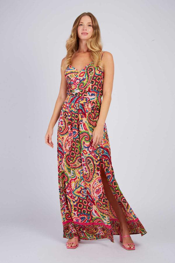 rene derhy Robe longue imprimée PAOLINA