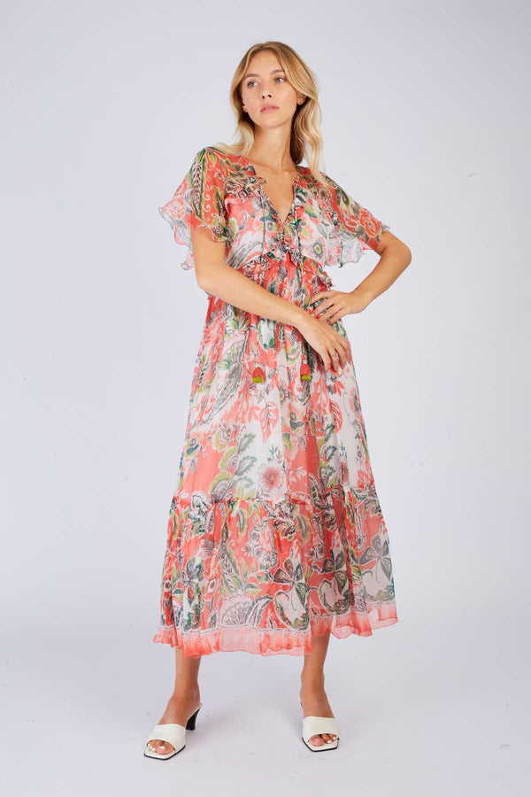 Rene Derhy Robe Longue Imprimée PASSION