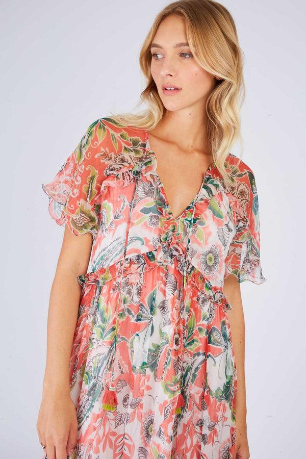 Rene Derhy Robe Longue Imprimée PASSION